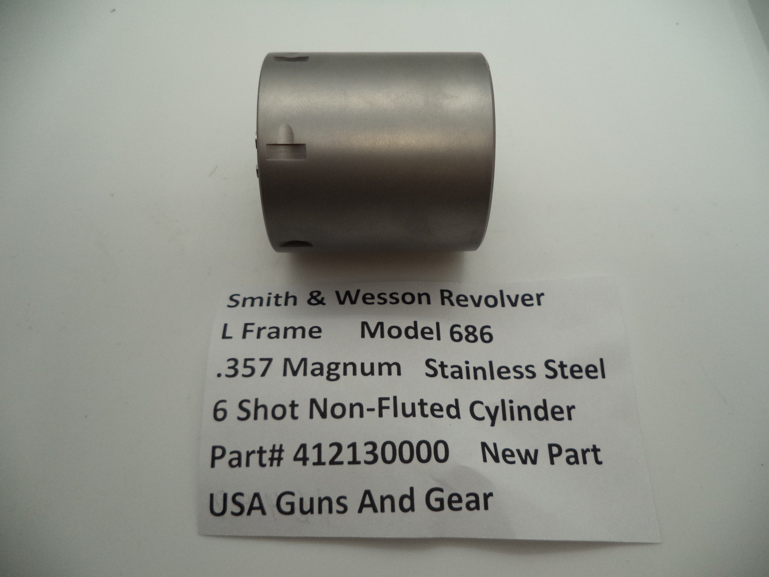 412130000 S&W L Frame Model 686 681 Cylinder Non Fluted