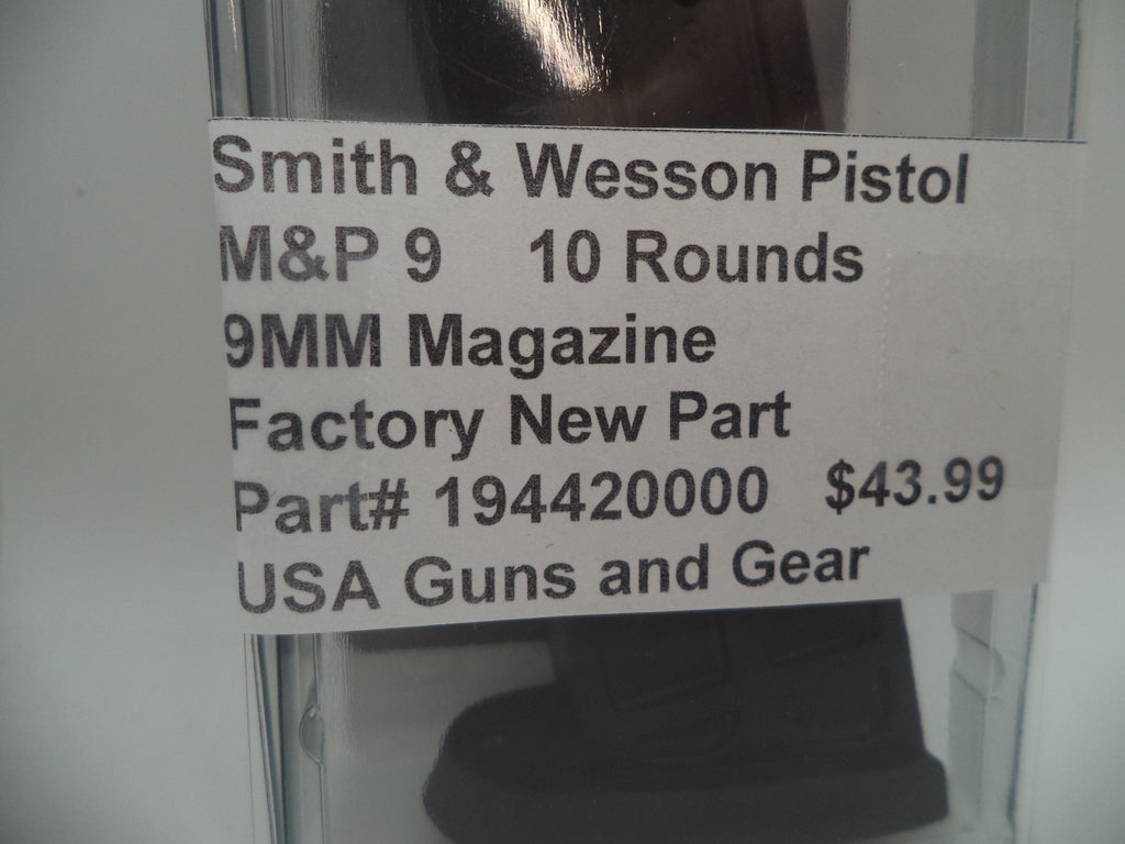 Smith & Wesson Pistol M&P 9 Magazine 10 Rounds 9mm 194420000