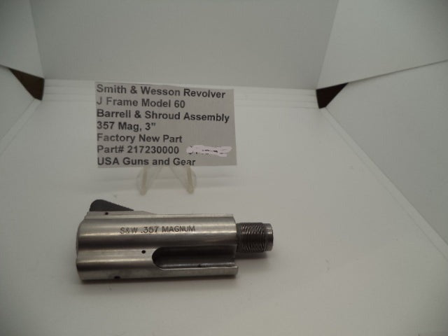 Smith & Wesson J Frame Model 60 Barrel Assembly 3" .357 Magnum - 217230000