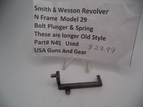 N45 Smith & Wesson N Frame Model 29 Bolt Spring & Plunger Used Part