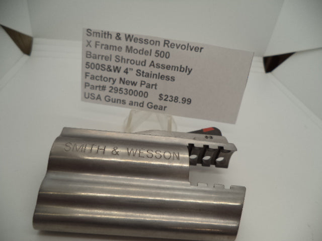 22530000 Smith & Wesson X Frame Model 500 Barrel Shroud Assembly 4" New Part