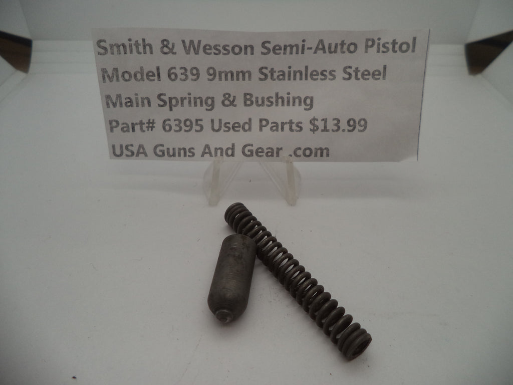 6395 Smith & Wesson Model 639 9 MM Main Spring & Bushing Stainless Steel Used Parts