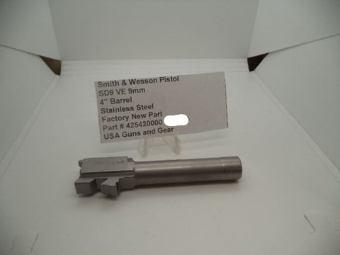 425420000 Smith & Wesson Model SD9 VE 9mm 4 " Barrel Factory New Part