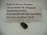 36179C Smith & Wesson J Frame Model 36 Used Thumb Piece & Nut .38 Special