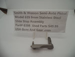 6398 Smith & Wesson Model 639 9 MM Slide Stop Assembly Stainless Steel Used Parts