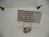 58180A Smith & Wesson L Frame Model 586 Thumb Piece & Nut Nickel  Used Part
