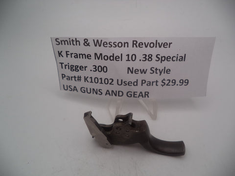 K10102 Smith and Wesson Revolver K Frame Model 10 .38 Special ctg. Trigger .300 Used