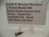 58173A Smith & Wesson L Frame Model 586 Strain Screw Square Butt Nickel Used Part