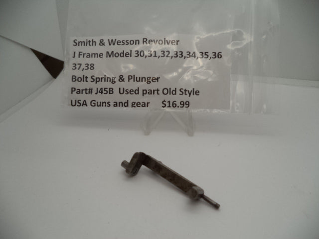Smith & Wesson J45B Smith and Wesson Revolver J Frame Model 30-38 Bolt Spring and Plunger Part 000000000
