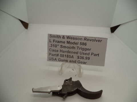 58185A Smith & Wesson L Frame Model 586 .310" Smooth Trigger Case Hardened Used