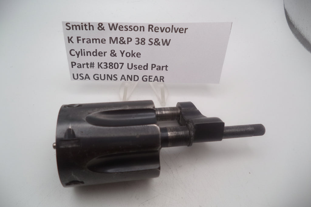 Smith & Wesson Revolver K Frame M&P 38 S&W Cylinder & Yoke Used K3807