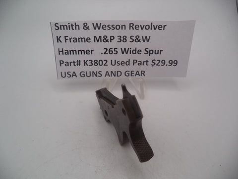 K3802 Smith & Wesson Revolver K Frame M&P 38 S&W Hammer Used