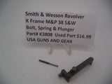 K3808 Smith & Wesson Revolver K Frame M&P 38 S&W Bolt, Spring & Plunger Used