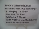 PRE0011 Smith & Wesson I Frame Model 1903 1st Change .Blue Steel Bolt Spring & Plunger3 2 Caliber Used