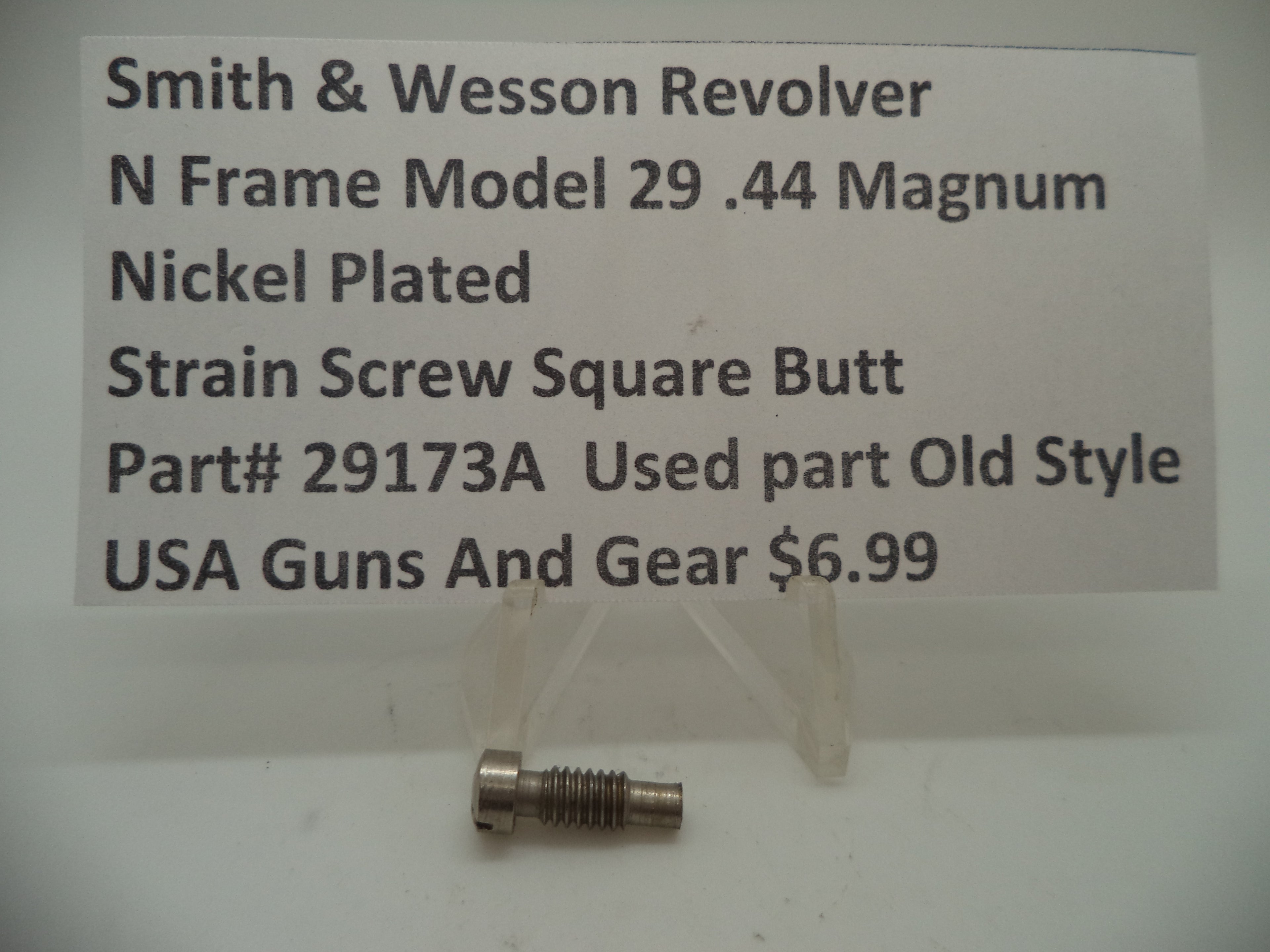 29173A Smith & Wesson N Frame Model 29 Strain Screw Square Butt Used .44 Magnum