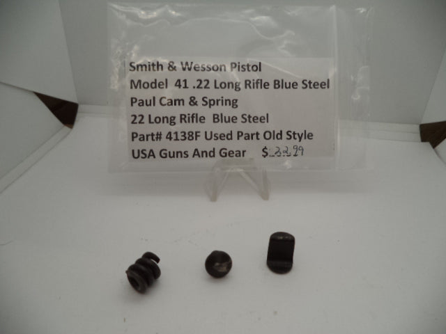 4138F Smith & Wesson Pistol Model 41 .22 Long Rifle Pawl Cam and Spring  (blue Steel)