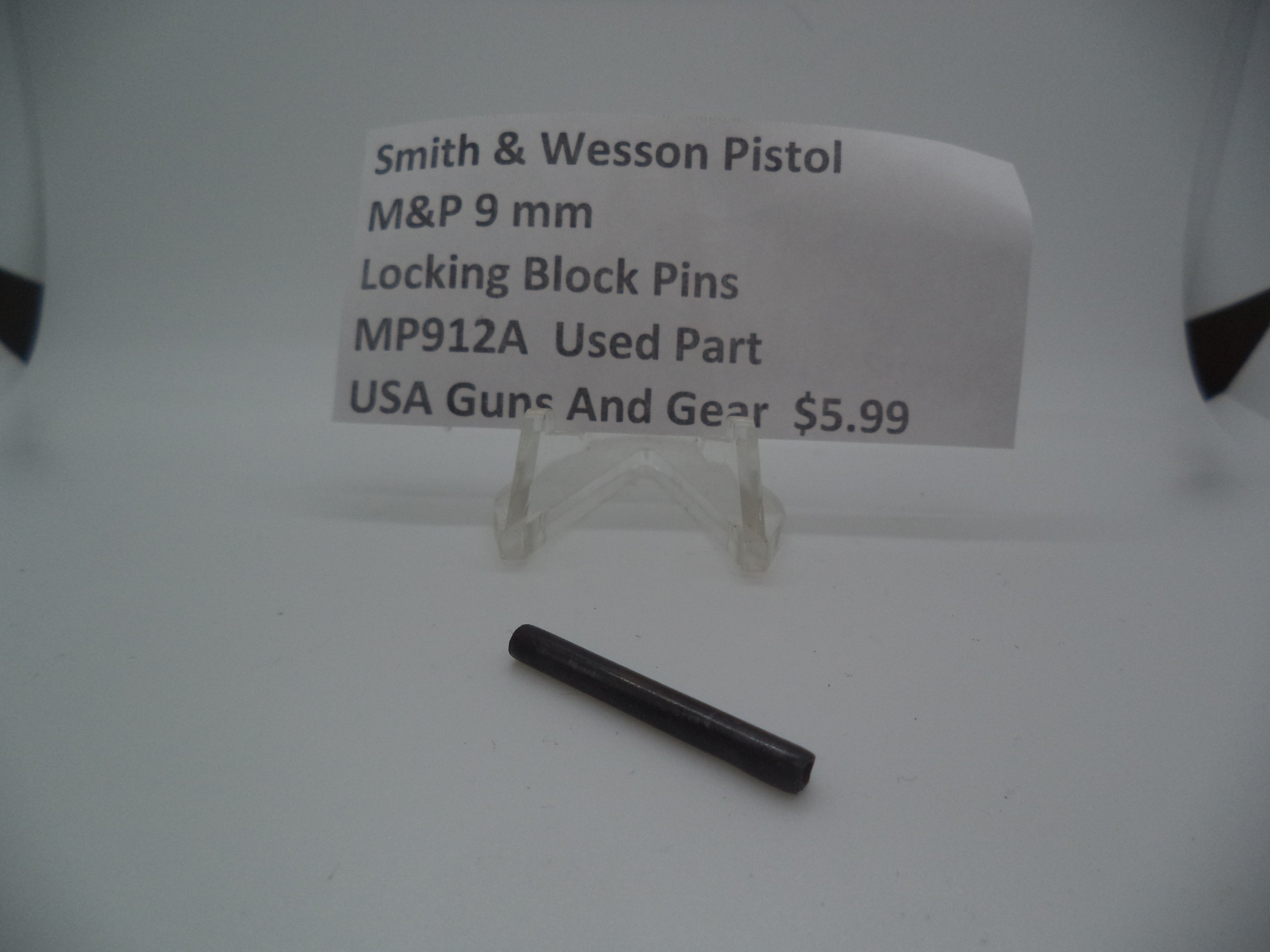 Smith & Wesson Pistol M&P 9mm Locking Block Pins Used Part MP912A
