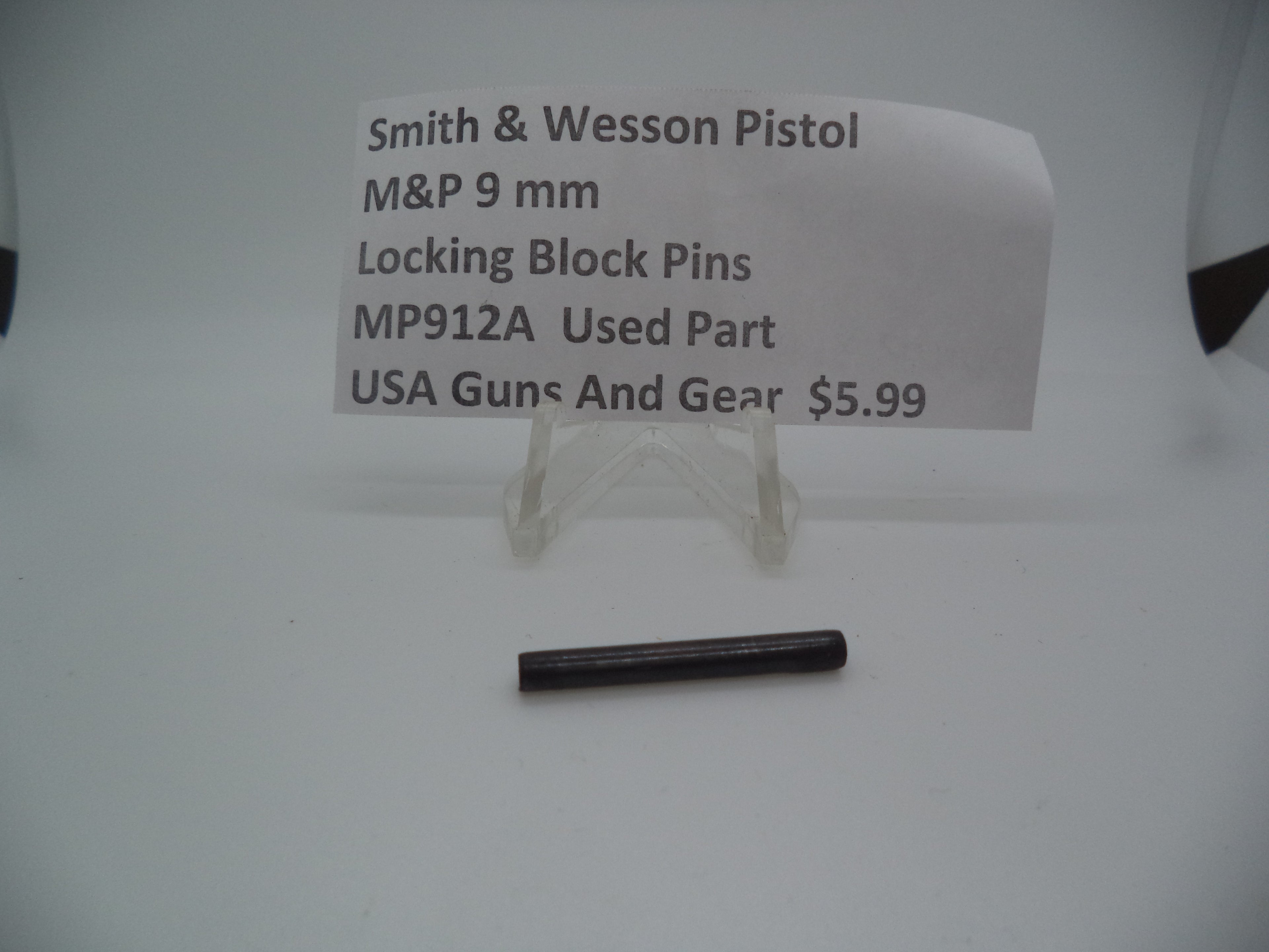 Smith & Wesson Pistol M&P 9mm Locking Block Pins Used Part MP912A
