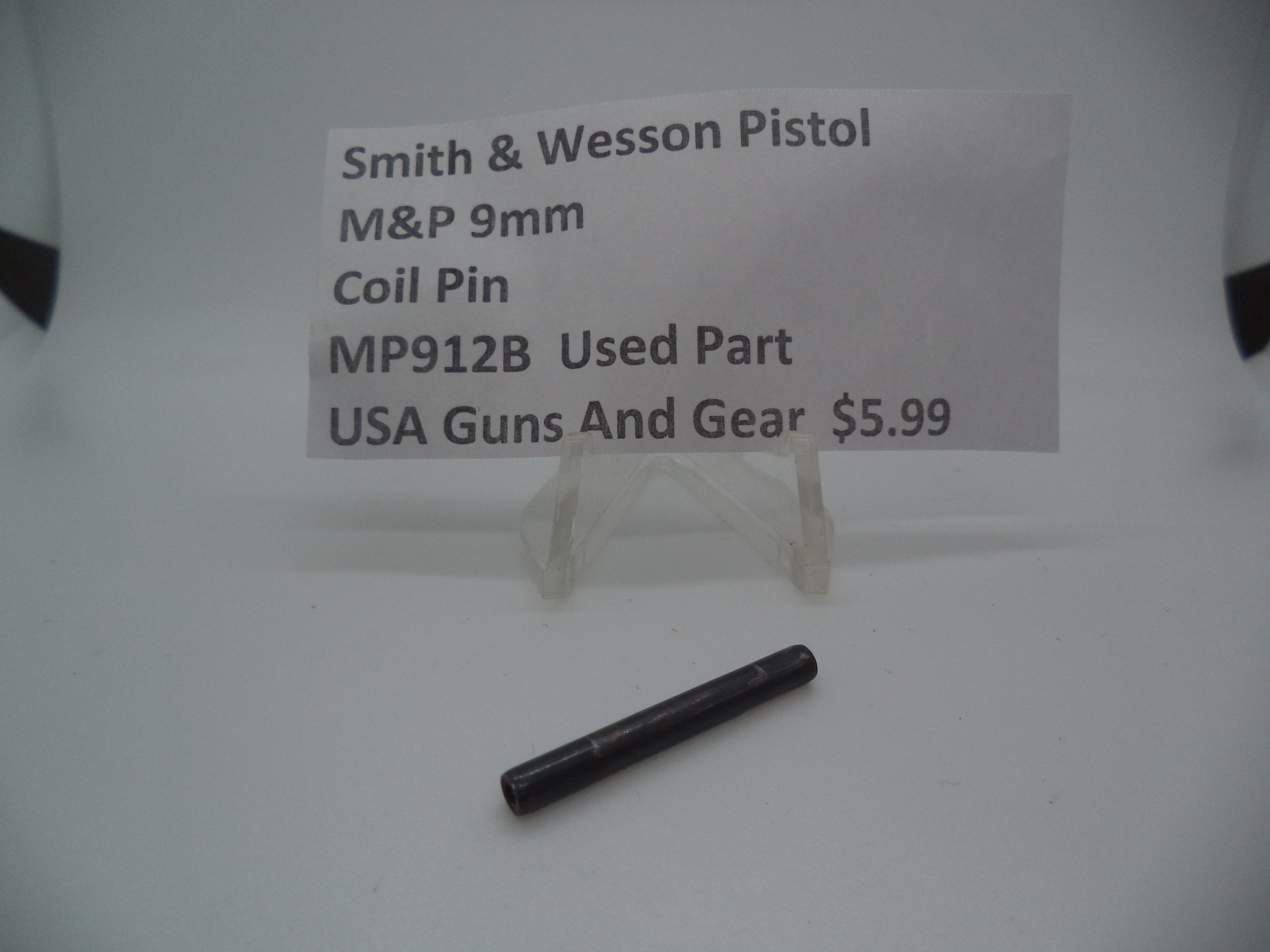 Smith & Wesson Pistol M&P 9mm COIL PIN Used Part MP912B