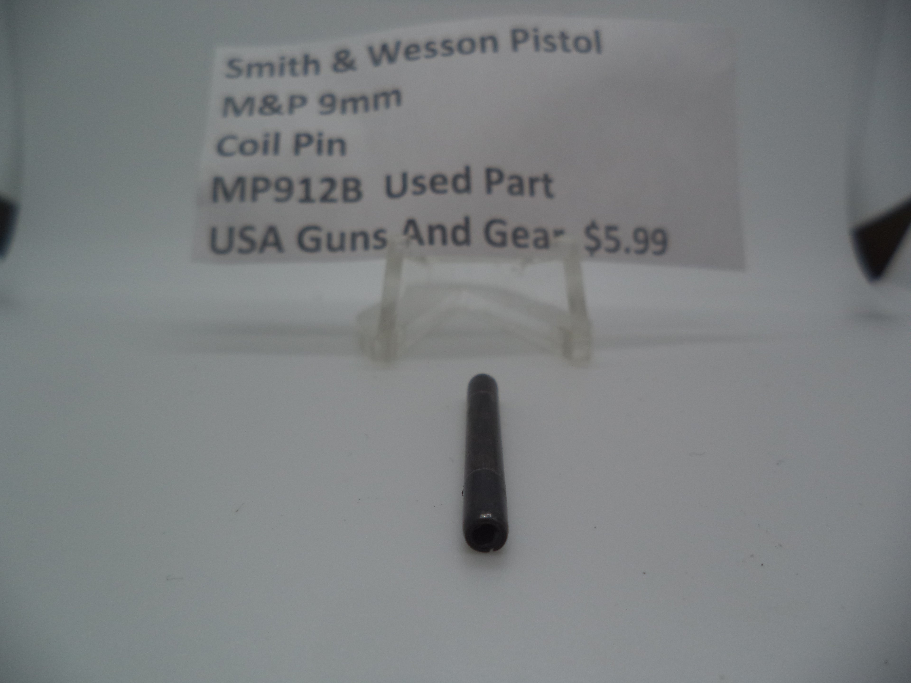 Smith & Wesson Pistol M&P 9mm COIL PIN Used Part MP912B