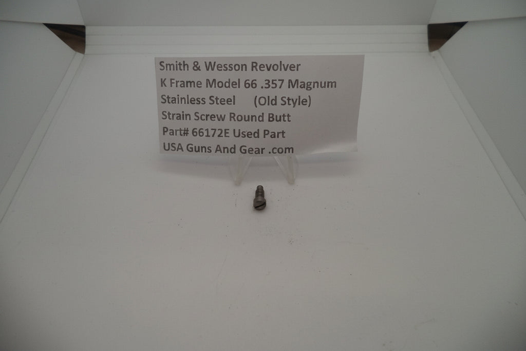 Smith & Wesson K Frame Model 66 Strain Screw Round Butt - Part# 66172E