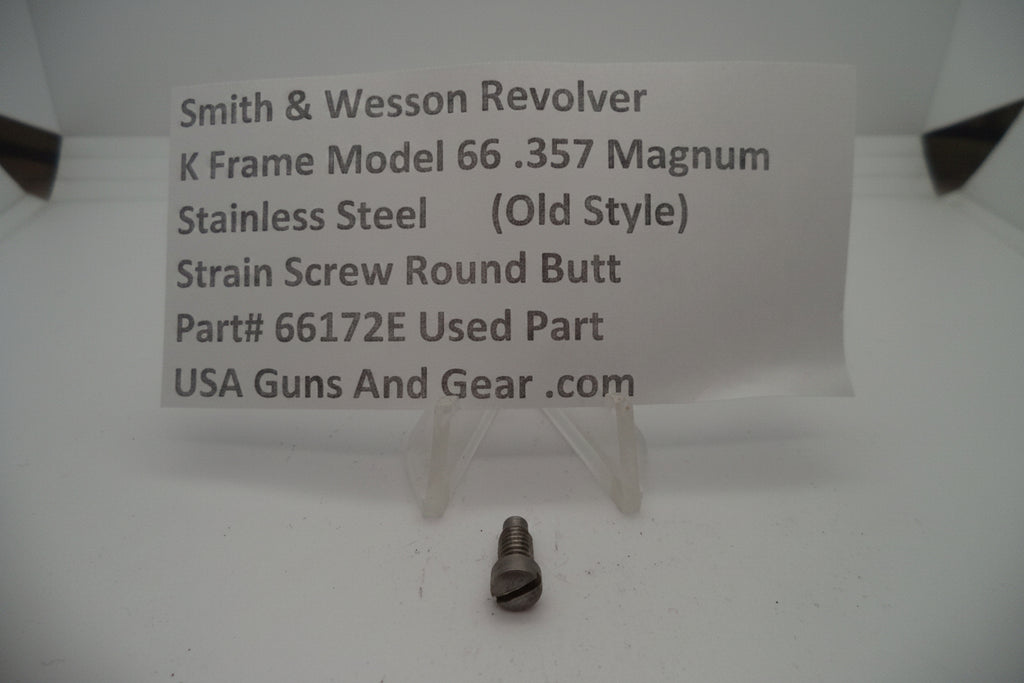 Smith & Wesson K Frame Model 66 Strain Screw Round Butt - Part# 66172E