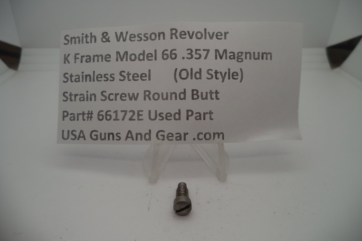 Smith & Wesson K Frame Model 66 Strain Screw Round Butt - Part# 66172E