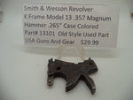 13101 Smith & Wesson K Frame Model 13 Hammer .265" Wide .357 Mag Used Part