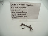 K845A Smith & Wesson K Frame Model 15 Bolt Plunger Spring Used .38 Special