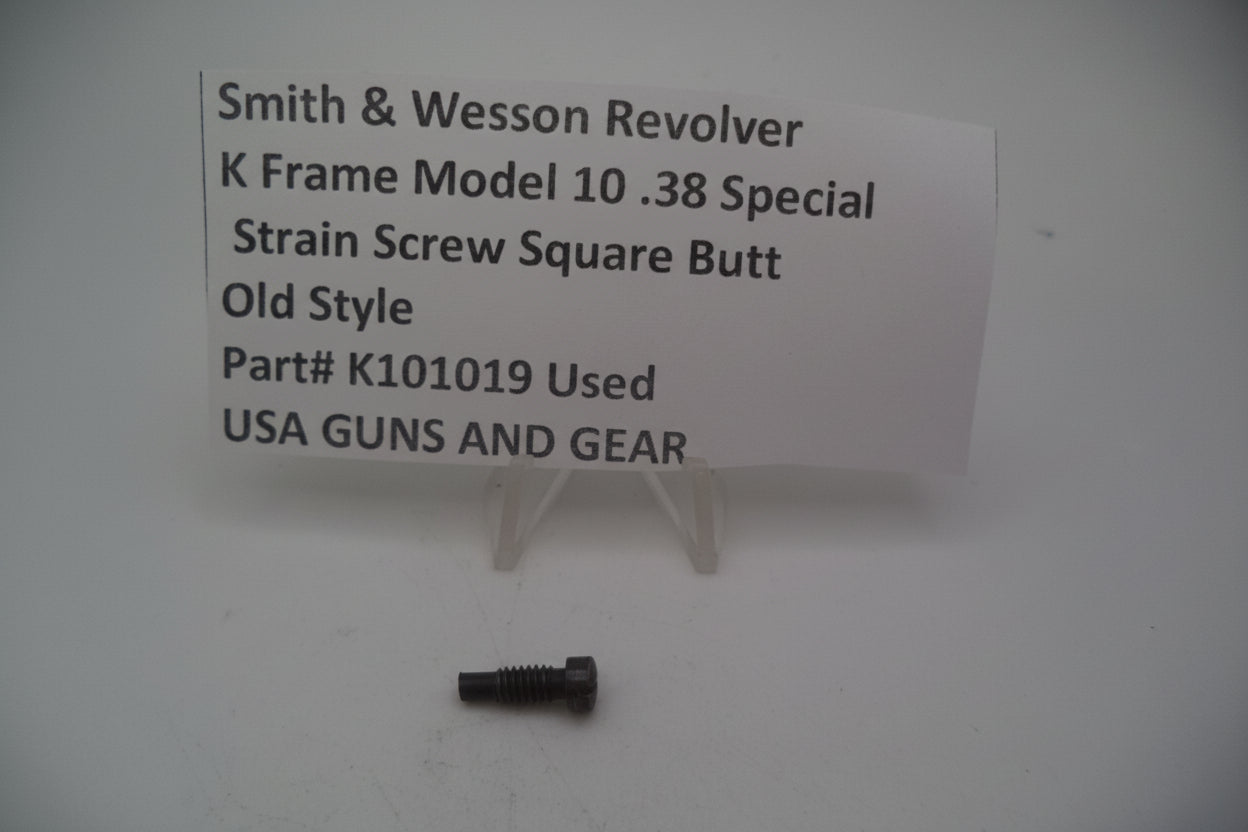 Smith and Wesson Revolver K Frame Model 10 .38 Special ctg. Strain Screw Square Butt Used K101019