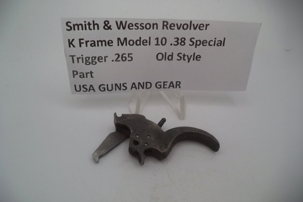 Smith and Wesson Revolver K Frame Model 10 .38 Special ctg. Trigger .265" Wide Used K101015