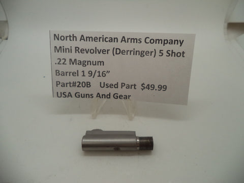 20B North American Arms Mini Revolver Barrel 1 9/16" Used Part .22 Magnum
