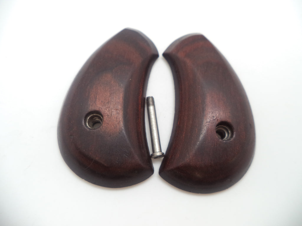 2B North American Arms Mini Revolver Wood Grips & Screw Used Part .22 Magnum