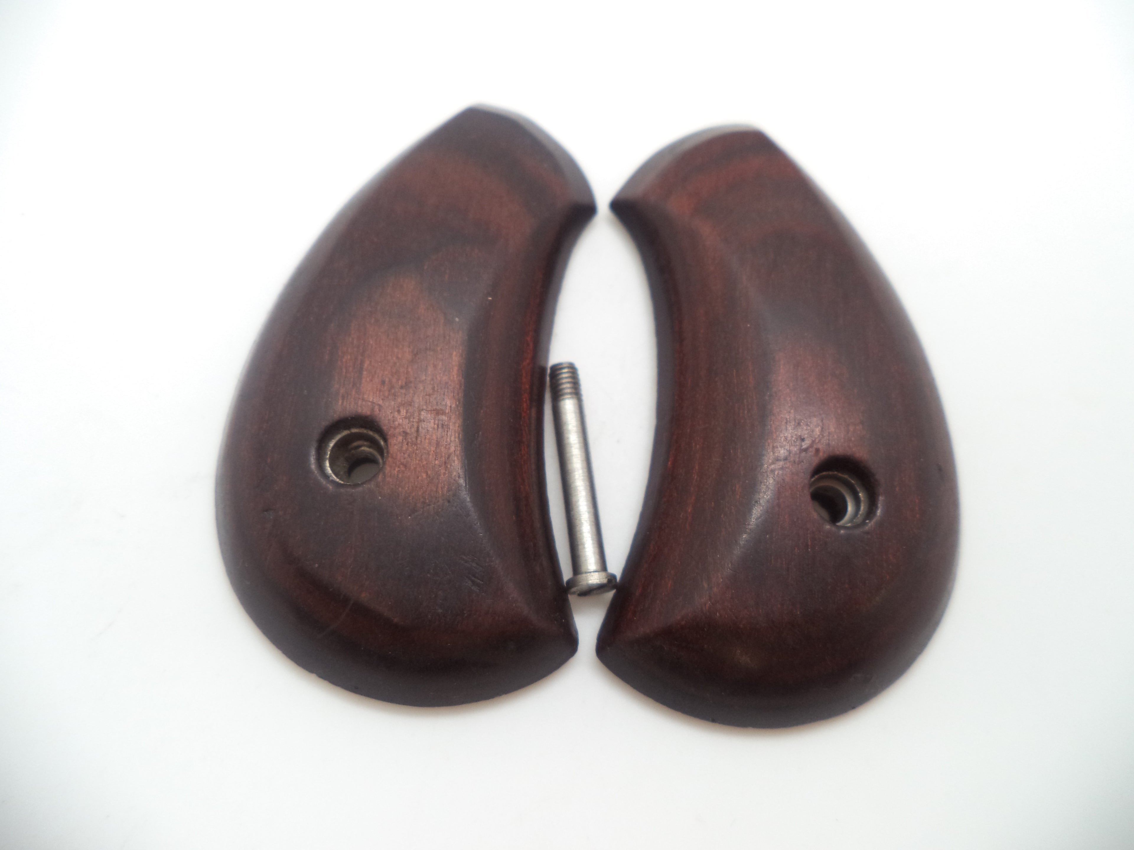 2B North American Arms Mini Revolver Wood Grips & Screw Used Part .22 Magnum