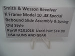 K101016  Smith and Wesson Revolver K Frame Model 10 .38 Special ctg. Rebound Slide Assembly & Spring Used