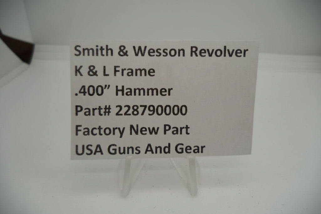 Smith & Wesson K & L Frame .400" Hammer MIM Factory New - 228790000