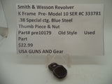 Pre10179 Smith & Wesson K Frame Pre Model 10 M&P Thumb Piece & Nut .38 Special