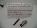 Pre10143-1 S&W K Frame Revolver Pre-Model 10 .38 Spl. Rebound Slide Assy & Spring
