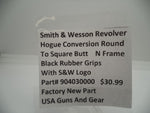 904030000 Smith Wesson N Frame Black Rubber Grips Round To Square Butt