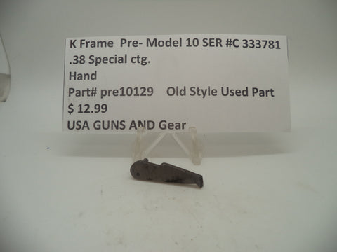 Pre10129 Smith & Wesson K Frame Pre Model 10 M&P Hand .38 Special