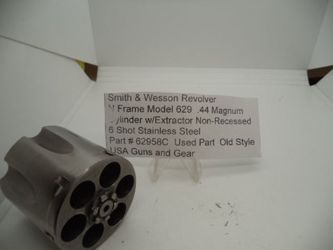 62958C Smith & Wesson N Frame Model 629 Stainless Steel Cylinder w/Extractor .44 Magnum