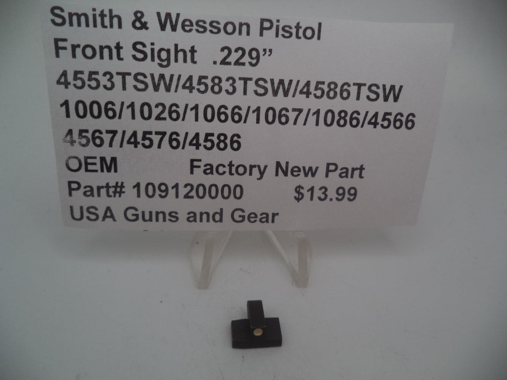 Smith & Wesson Third-Generation Auto Front Sight - .229" Height - Multi-Model Compatibility - 109120000