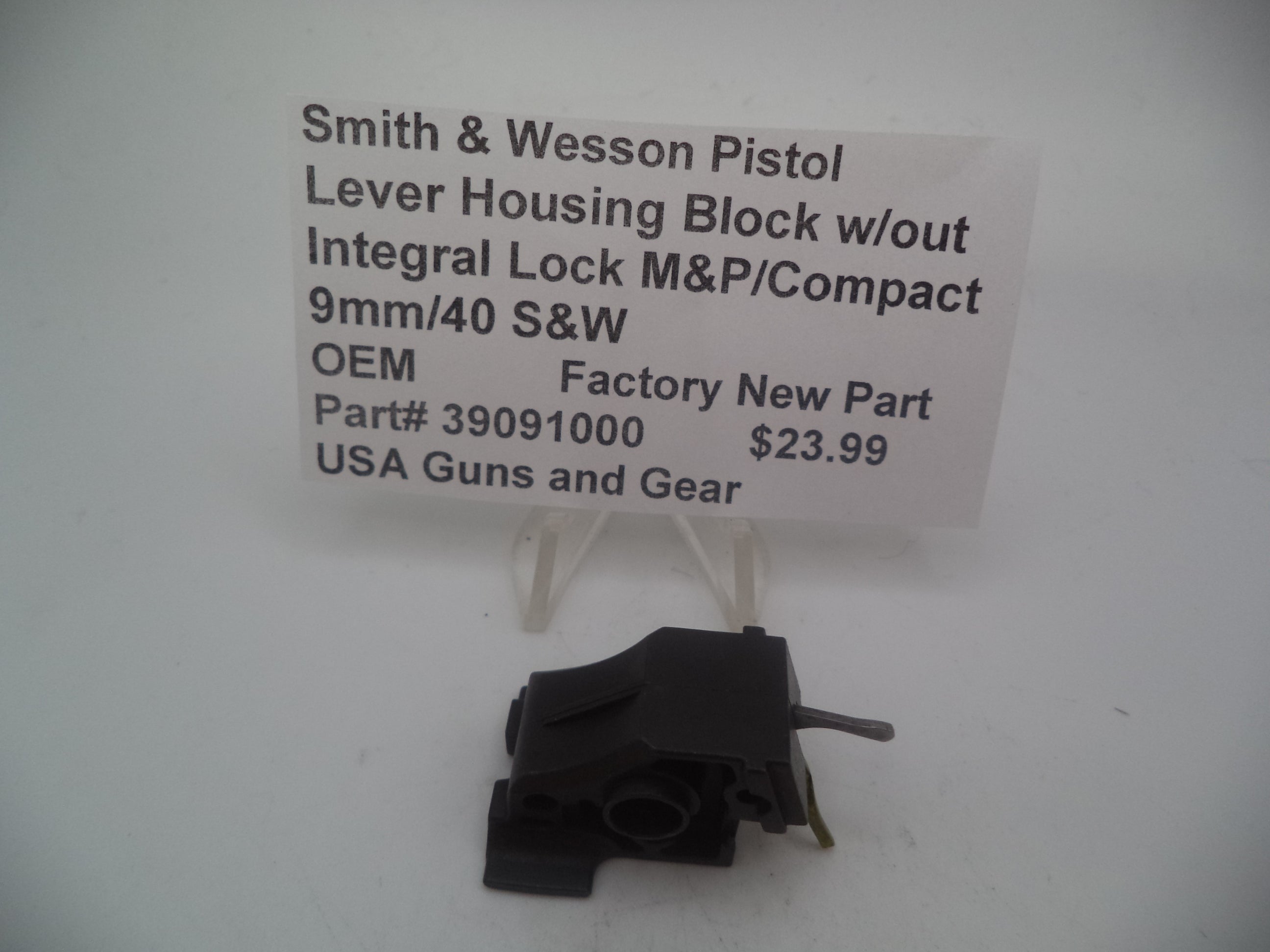 39091000 Smith & Wesson Pistol Lever Housing Block w/out Integral Lock