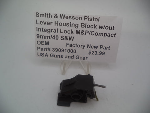 39091000 Smith & Wesson Pistol Lever Housing Block w/out Integral Lock