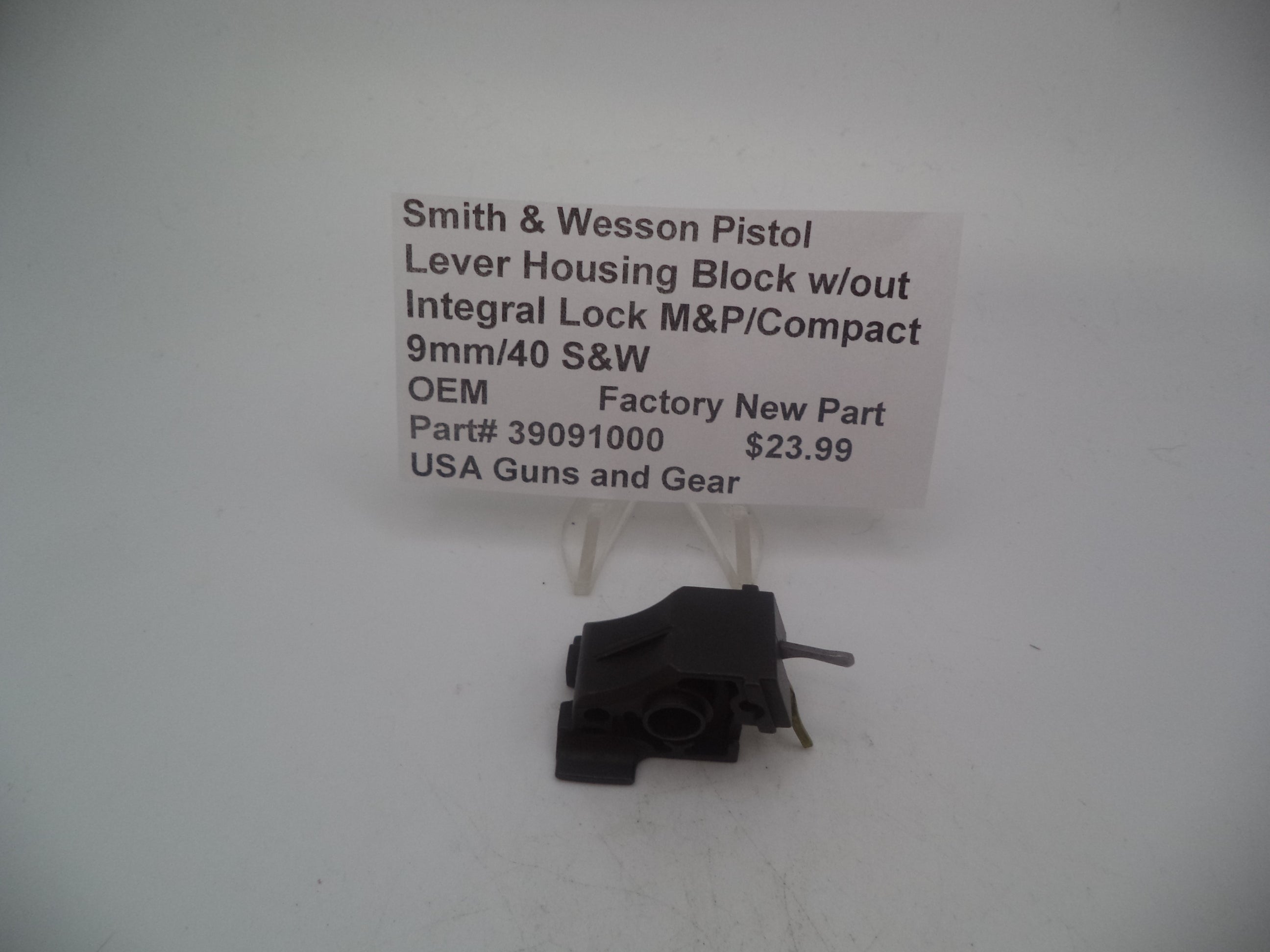 39091000 Smith & Wesson Pistol Lever Housing Block w/out Integral Lock