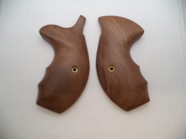 Smith & Wesson K & L Frame Walnut Grips with Finger Grooves - Round Butt Only - Factory New Part 249340000