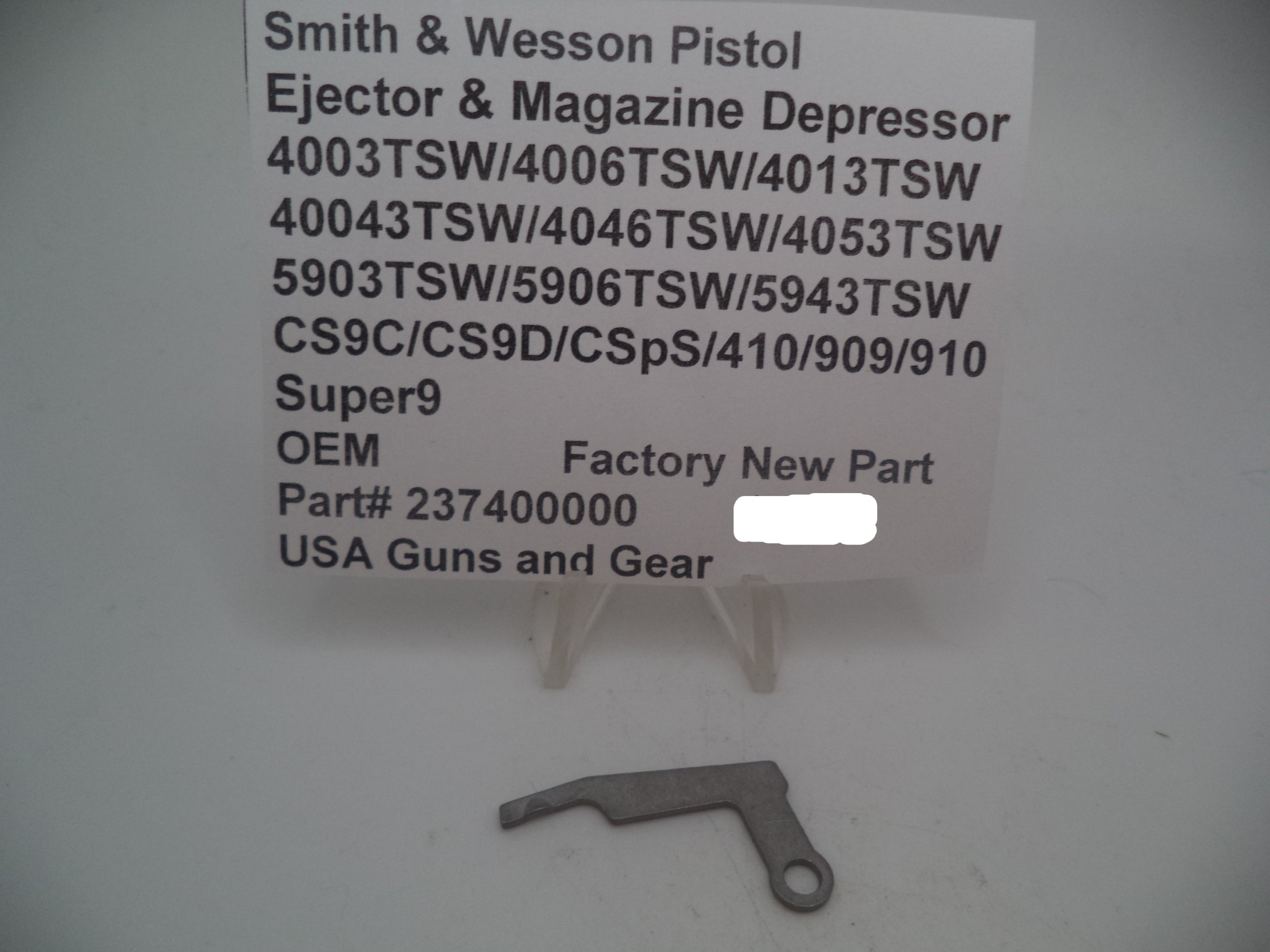 237400000 S&W Ejector & Magazine Depressor - 4053TSW 4046TSW Multi-Model