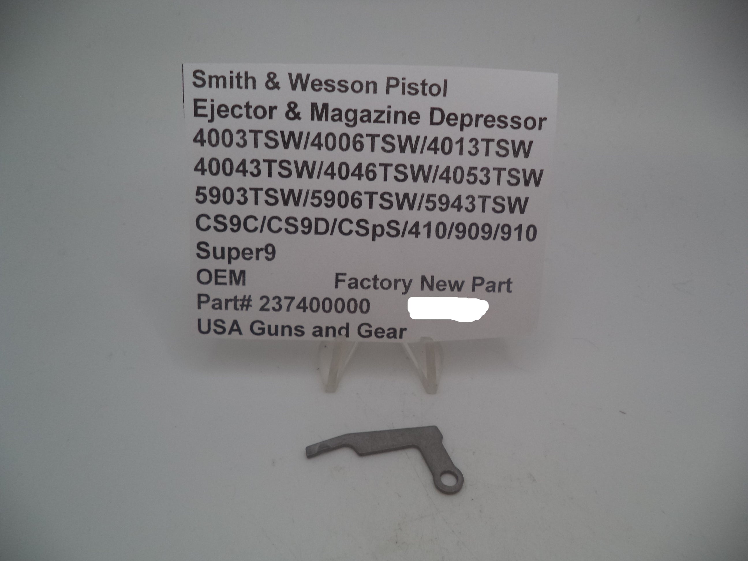 237400000 S&W Ejector & Magazine Depressor - 4053TSW 4046TSW Multi-Model