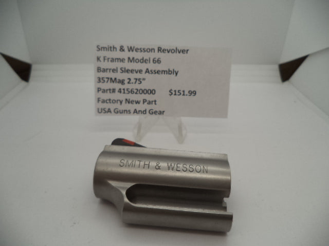 Smith & Wesson K Frame Model 66 Barrel Assembly - .357 Magnum 2.75" (Part# 415620000)