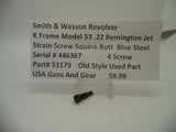 53179A Smith & Wesson K Frame Model 53 Strain Screw Square Butt Used .22 Rem-Jet